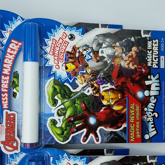 10pc Avengers Mess Free Magic Ink Pictures - Picture 2 of 5